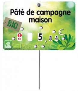 Pique prix produit bio à roulettes - Devis sur Techni-Contact.com - 2