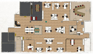 Plan d'aménagement de bureaux