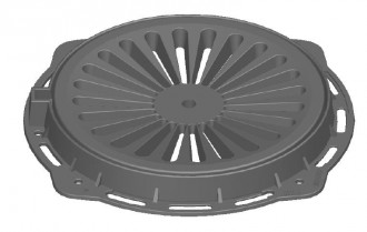 Plaque d'égout ronde à grille concave D 400 - Devis sur Techni-Contact.com - 1