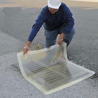 Plaque d'obturation transparente