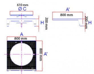 Plaque de recouvrement profil T articulée C 250 - Devis sur Techni-Contact.com - 2