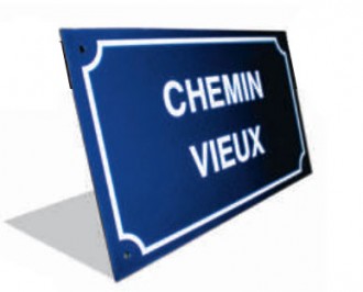 Plaque de rue en émail - Devis sur Techni-Contact.com - 1