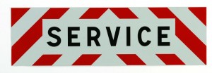 Plaque de signalisation pour SERVICE rétro-réfléchissante - Devis sur Techni-Contact.com - 1