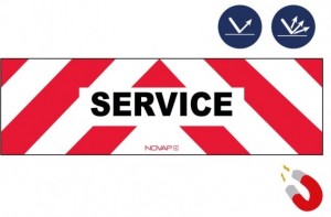 Plaque de signalisation pour SERVICE rétro-réfléchissante - Devis sur Techni-Contact.com - 2