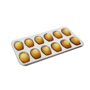 Plaque en fer blanc de 12 madeleines (Lot de 3) - Devis sur Techni-Contact.com - 2