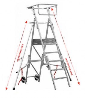 Plate forme roulante repliable - Devis sur Techni-Contact.com - 1