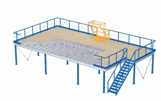 Plateforme de stockage 4000 kg par m² - Devis sur Techni-Contact.com - 1