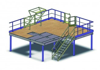 Plateforme mezzanine modulaire - Devis sur Techni-Contact.com - 2