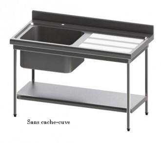 Plonge inox avec ou sans cache-cuve - Devis sur Techni-Contact.com - 1