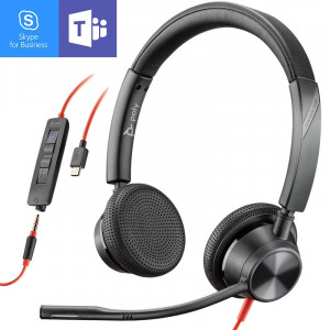 Poly - Plantronics Blackwire 3325 USB-C MS - Casque pour téléphone mobile