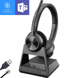 Poly Savi 7320 Office Stéréo - Version Microsoft Teams - Casque Téléphone sans Fil - Devis sur Techni-Contact.com - 1