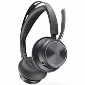 Poly Voyager Focus 2 Office  Version Microsoft Teams -Casque Téléphonique sans Fil