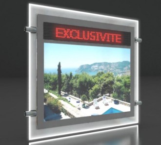 Porte affiche LED dynamique journal lumineux