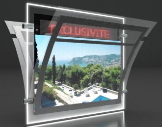 Porte affiche LED dynamique journal lumineux