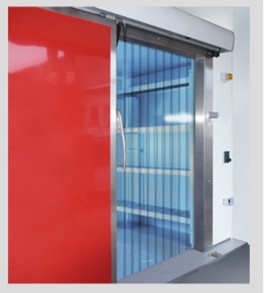 Porte chambre froide en inox et lanières pvc - Devis sur Techni-Contact.com - 3