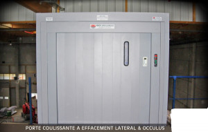 Porte coulissante à effacement latéral - Devis sur Techni-Contact.com - 1