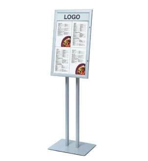 Porte menu double pied - Devis sur Techni-Contact.com - 1