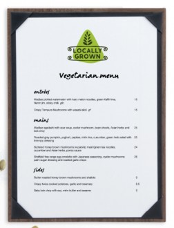 Porte-menu en bois de noyer laqué A4 - Devis sur Techni-Contact.com - 1