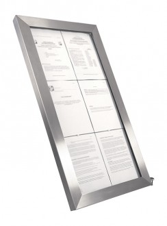 Porte menu en inox à affichage LED - Devis sur Techni-Contact.com - 1