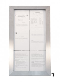 Porte menu en inox à affichage LED - Devis sur Techni-Contact.com - 2