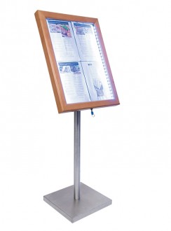 Porte menu LED 4 x A4 - Devis sur Techni-Contact.com - 1