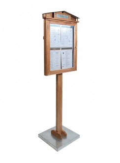 Porte menu LED en bois - Devis sur Techni-Contact.com - 5