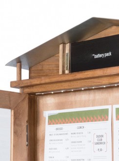 Porte menu LED en bois - Devis sur Techni-Contact.com - 7