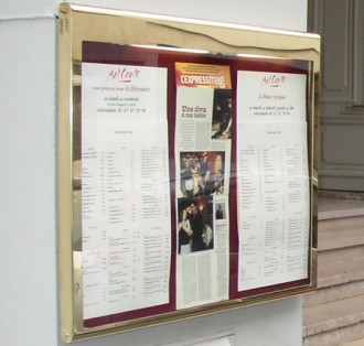 Porte-menu mural - Devis sur Techni-Contact.com - 1