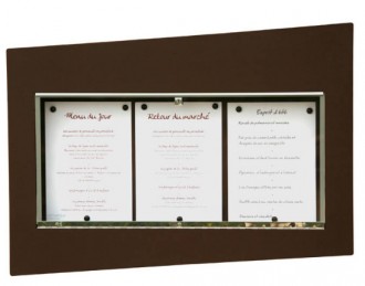 Porte-menu mural horizontal extérieur - Devis sur Techni-Contact.com - 1