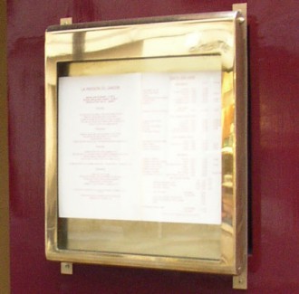 Porte-menu mural luxe - Devis sur Techni-Contact.com - 1