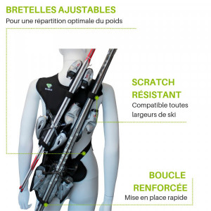 Porte-skis double