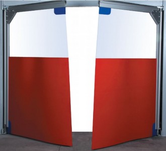 Porte souple et transparente à vantaux pvc - Devis sur Techni-Contact.com - 1