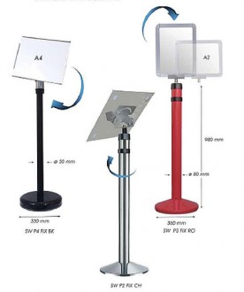 Poteau d'information premium avec base lestée - Devis sur Techni-Contact.com - 1