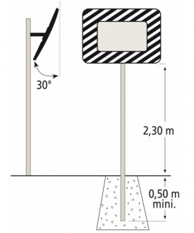 Poteau de fixation pour miroir - Devis sur Techni-Contact.com - 3