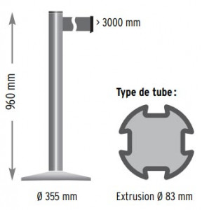 Poteau de guidage en plastique - Devis sur Techni-Contact.com - 2