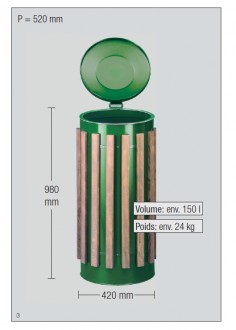 Poubelle compacte acier - Devis sur Techni-Contact.com - 2