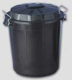 Poubelle noire 50 litres - Devis sur Techni-Contact.com - 1