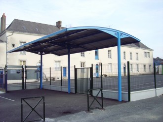 Préau entrée école - Devis sur Techni-Contact.com - 1