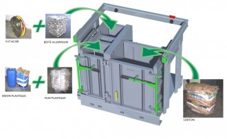 Presse à balle triple caissons - Devis sur Techni-Contact.com - 1