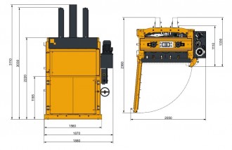 Presse balle carton 500 kg