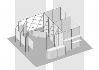 Profilés alu pour stand modulaire