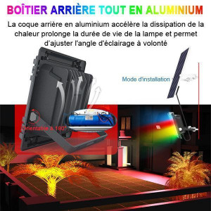 Projecteur LED solaire RGB de 100W a 800W - Devis sur Techni-Contact.com - 2