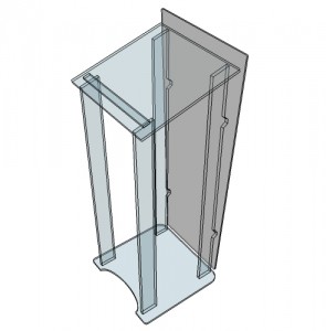 Pupitre colonne plexiglas - Devis sur Techni-Contact.com - 2