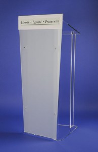 Pupitre colonne plexiglas - Devis sur Techni-Contact.com - 3