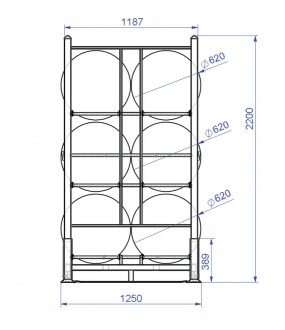 Rack à pneus 1000 Kg - Devis sur Techni-Contact.com - 3