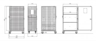 Rack de stockage grillagé 4 côtés - Devis sur Techni-Contact.com - 2