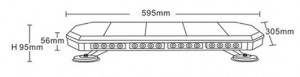 Rampe Gyrophare magnétique LED  - Devis sur Techni-Contact.com - 4