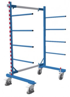 Rayonnage cantilever mobile