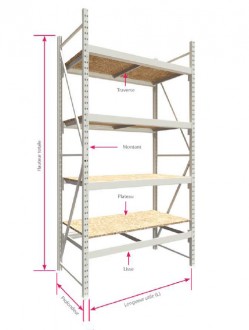Rayonnage mi lourd produits volumineux - Devis sur Techni-Contact.com - 2