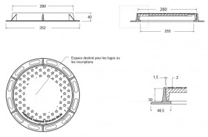  Regard en fonte 250KN